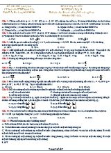Đề kiểm tra Giữa học kì I môn Vật lí Lớp 11 - Năm học 2021-2022